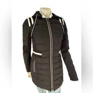 Point Zero Zip Front Hooded Puffer Jacket